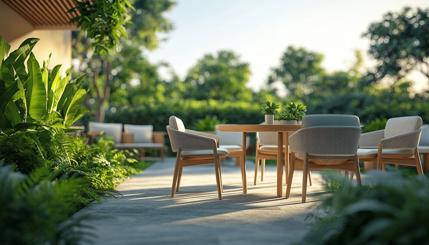 Les tendances actuelles en matière de mobilier de jardin durable et design